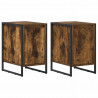 Stolik nocny 2 pcs Dąb dymny 39,5 x 30 x 50 cm