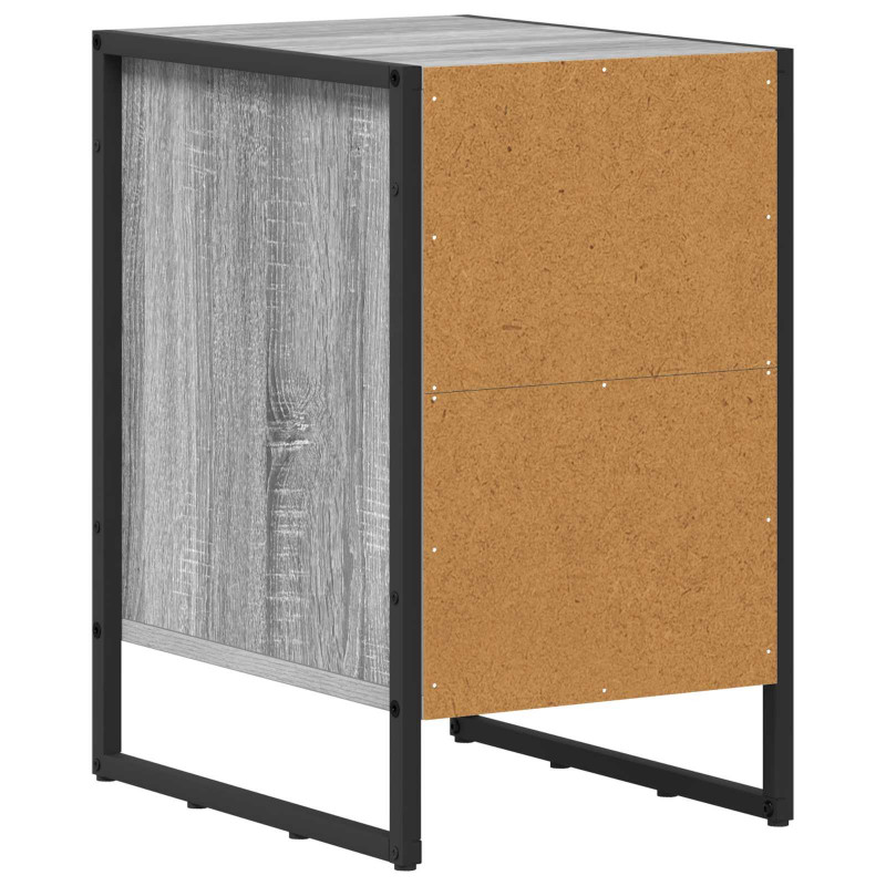 Stolik nocny 2 pcs Szary Sonoma 39,5 x 30 x 50 cm