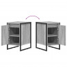Stolik nocny 2 pcs Szary Sonoma 39,5 x 30 x 50 cm