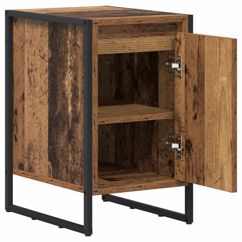 Stolik nocny 2 pcs Stare drewno 39,5 x 30 x 50 cm