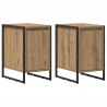 Stolik nocny 2 pcs Dąb rzemieślniczy 39,5 x 30 x 50 cm