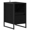 Stolik nocny z szufladą 2 pcs Czarny Dąb 39,5 x 30 x 50 cm