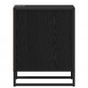 Stolik nocny z szufladą 2 pcs Czarny Dąb 39,5 x 30 x 50 cm