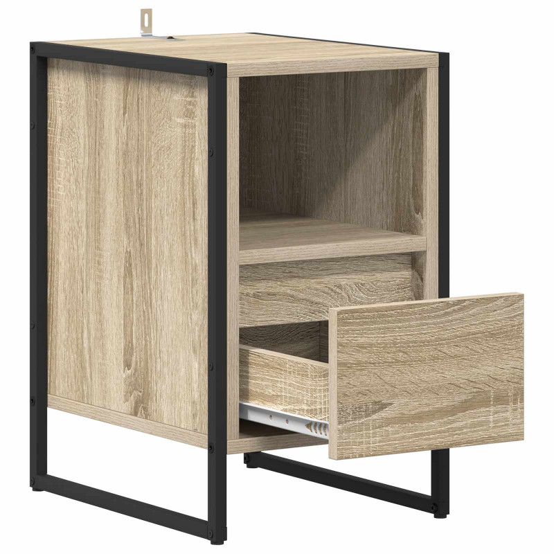 Stolik nocny Sonoma 39,5 x 30 x 50 cm Materiał drewnopochodny