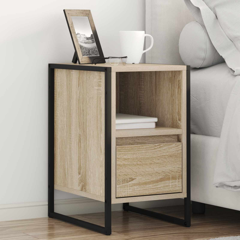 Stolik nocny z szufladą 2 pcs Sonoma 39,5 x 30 x 50 cm