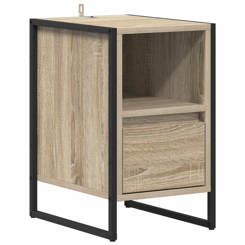 Stolik nocny z szufladą 2 pcs Sonoma 39,5 x 30 x 50 cm