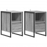 Stolik nocny z szufladą 2 pcs Szary Sonoma 39,5 x 30 x 50 cm