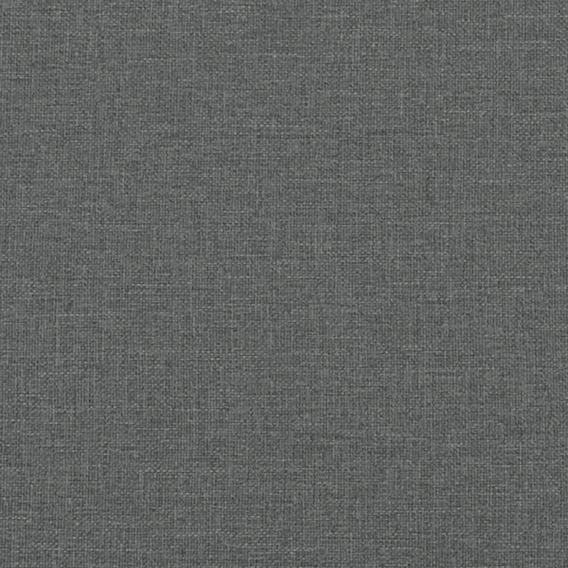 Łóżko kontynentalne z materacem, ciemnoszara tkanina 90x200 cm