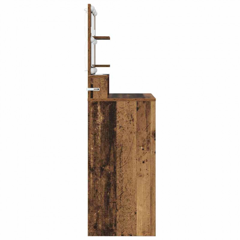 Toaletki do sypialni z szufladą Stare drewno 80 x 39,6 x 135 cm