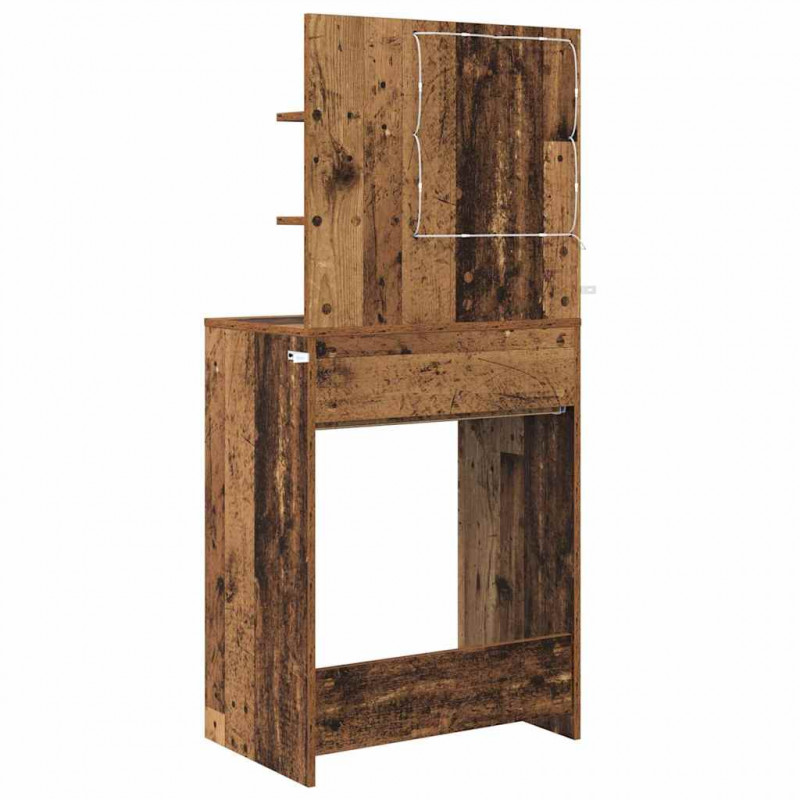 Toaletki do sypialni z szufladą Stare drewno 80 x 39,6 x 135 cm