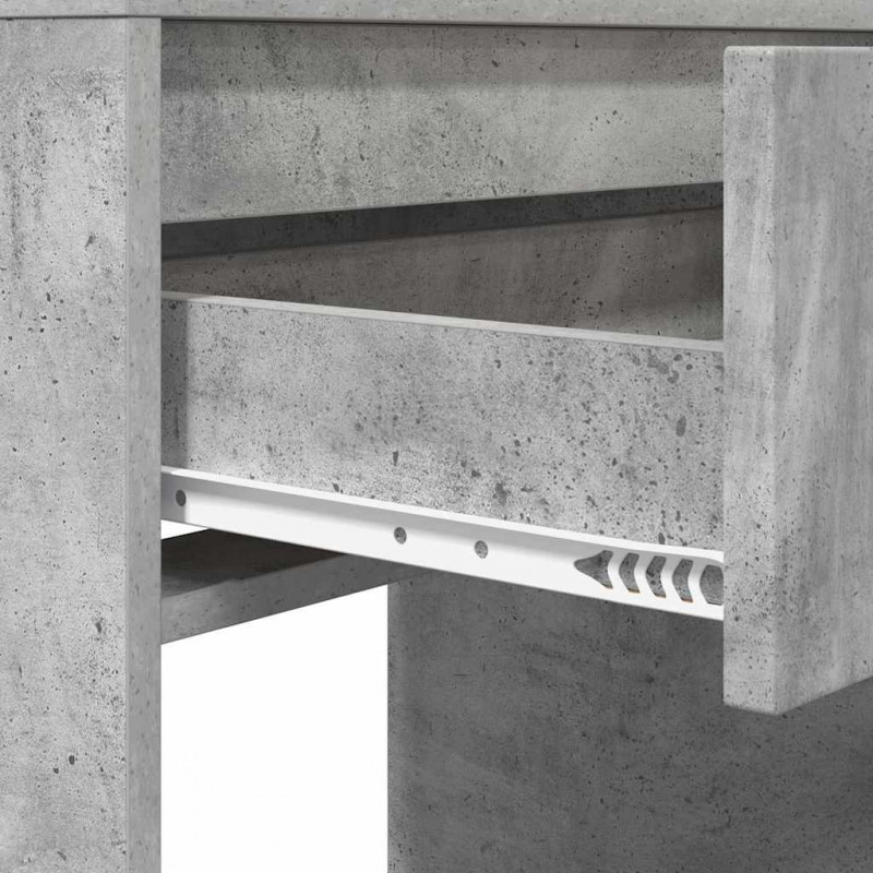 Toaletki do sypialni z półką Betonowy szary 80 x 39,6 x 135 cm