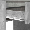 Toaletki do sypialni z półką Betonowy szary 80 x 39,6 x 135 cm