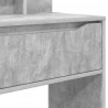Toaletki do sypialni z półką Betonowy szary 80 x 39,6 x 135 cm