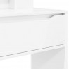 Toaletki do sypialni Wysoki połysk biały 80 x 39,6 x 135 cm