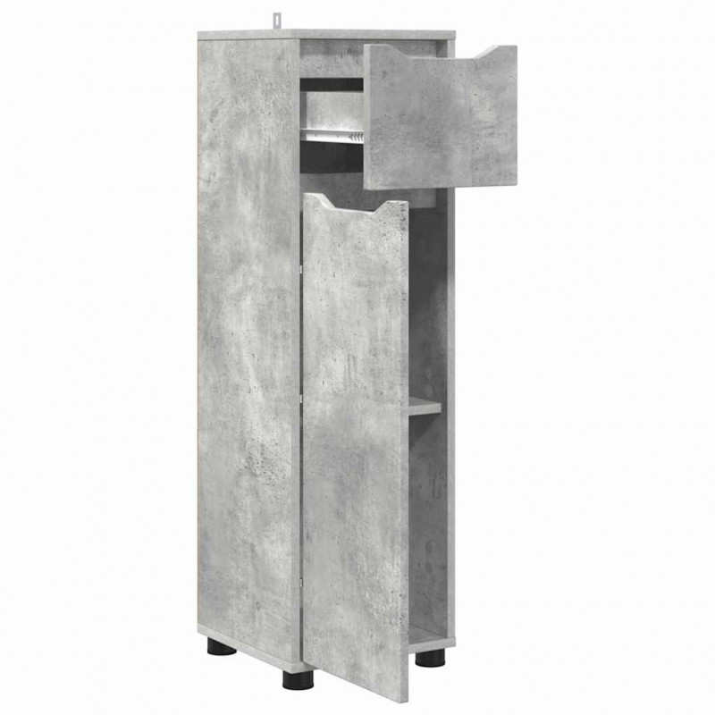 Szafka Łazienkowa z szufladą Betonowy szary 30,5 x 30 x 101 cm