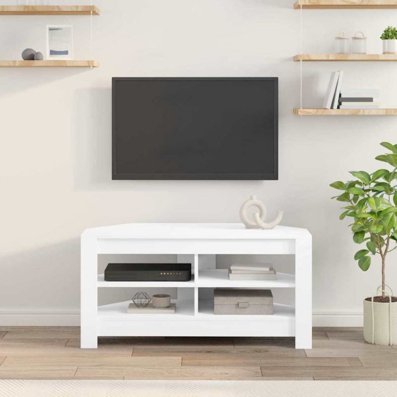 RogowaSzafkanaTelewizor Biały 102 x 40,5 x 45 cm