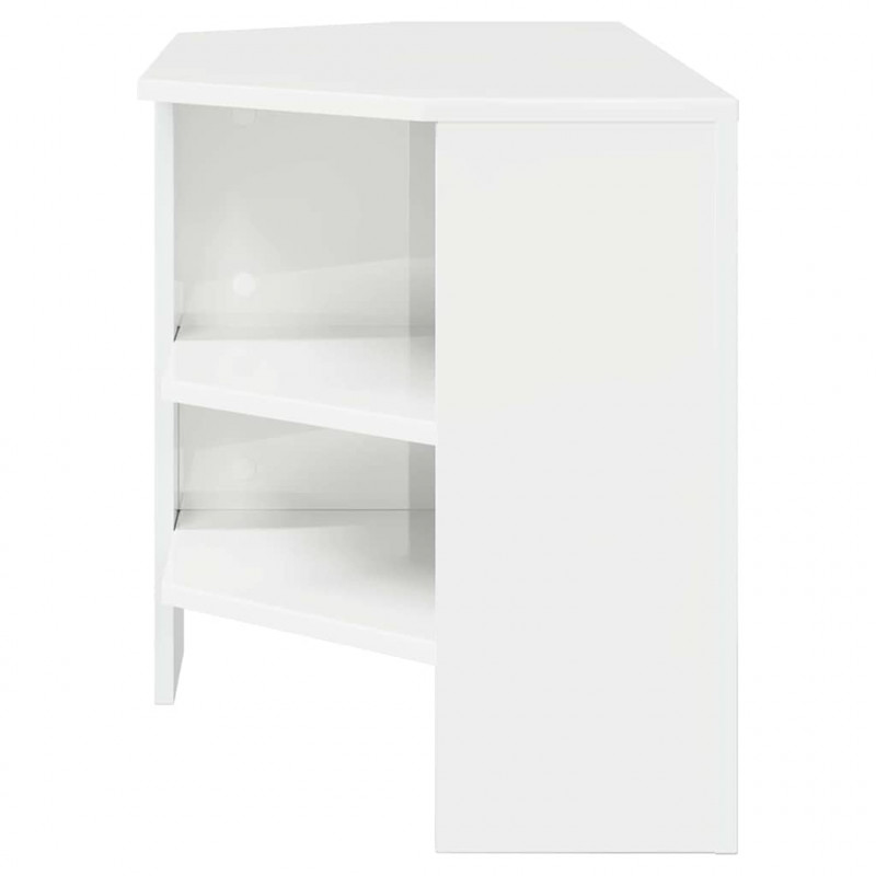 RogowaSzafkanaTelewizor Błyszcząca biel 102 x 40,5 x 45 cm