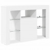 Kątowa szafka LED pod telewizor Biały 100x40x68cm
