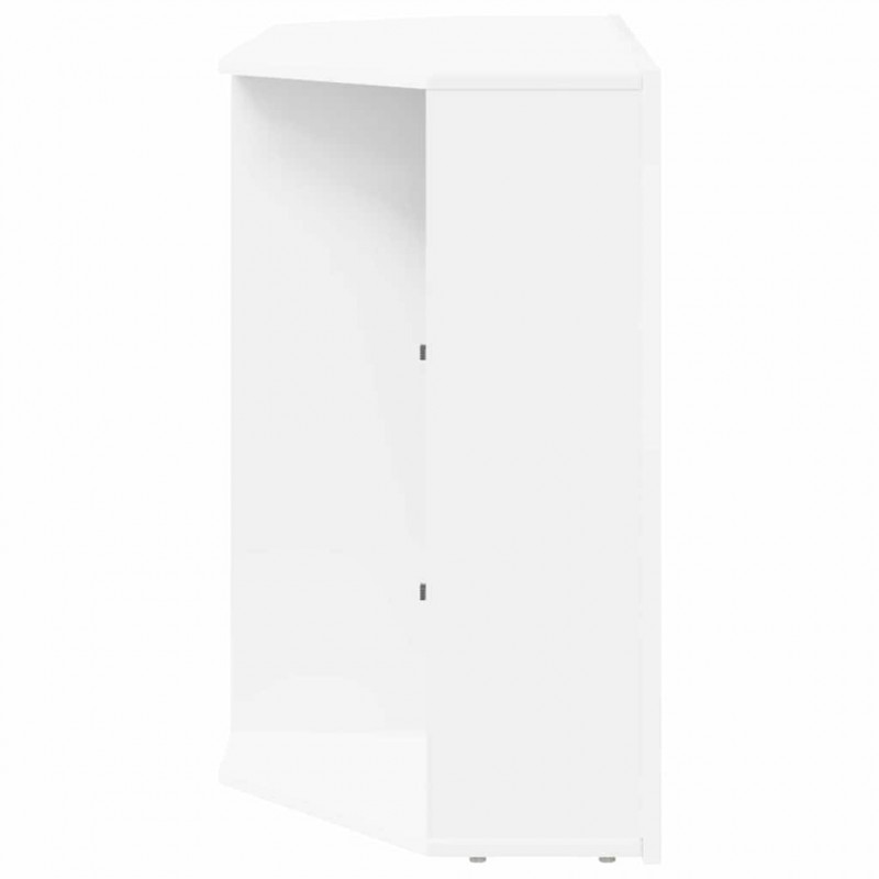 Kątowa szafka LED pod telewizor Biały 100x40x68cm