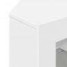 Kątowa szafka LED pod telewizor Biały 100x40x68cm