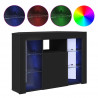Kątowa szafka LED pod telewizor Czarny 100x40x68cm