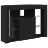 Kątowa szafka LED pod telewizor Czarny 100x40x68cm