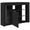 Kątowa szafka LED pod telewizor Czarny 100x40x68cm
