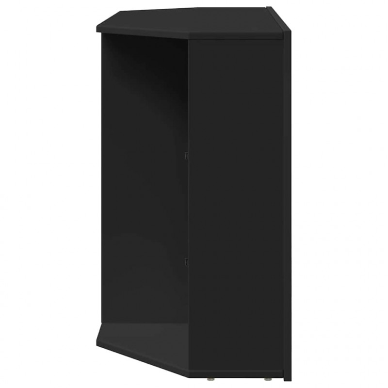 Kątowa szafka LED pod telewizor Czarny 100x40x68cm