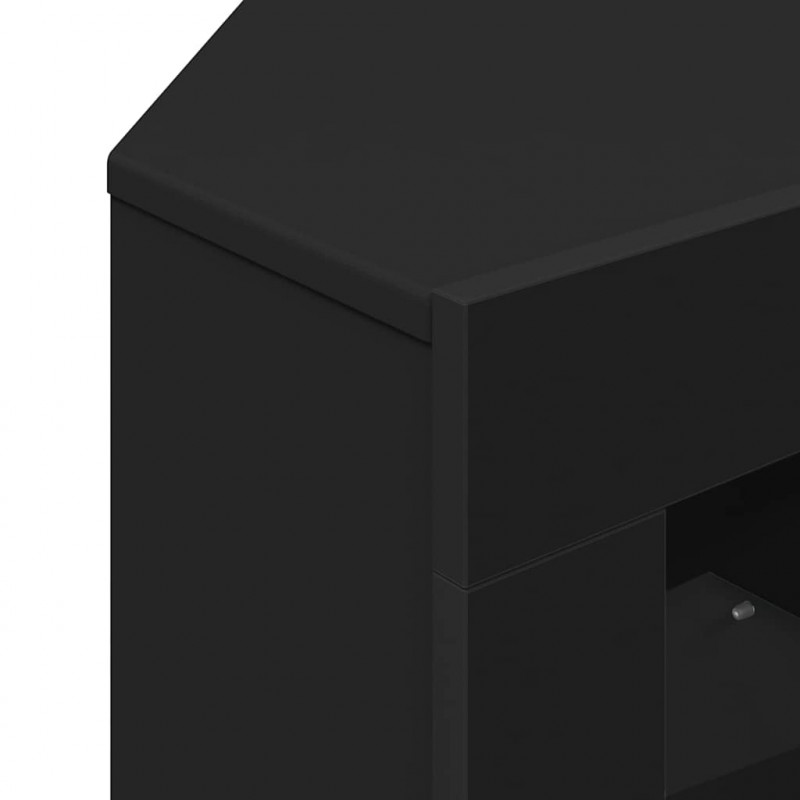 Kątowa szafka LED pod telewizor Czarny 100x40x68cm