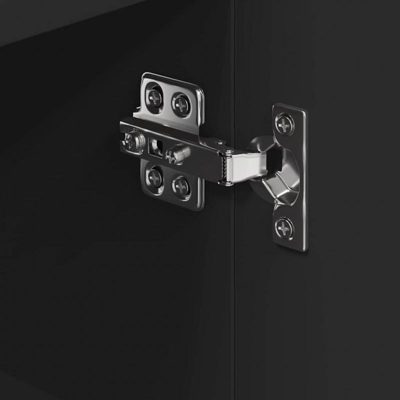 Kątowa szafka LED pod telewizor Czarny 100x40x68cm