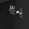 Kątowa szafka LED pod telewizor Czarny 100x40x68cm