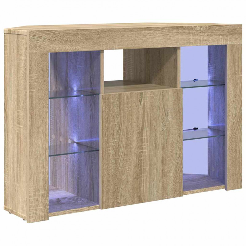 Kątowa szafka LED pod telewizor Dąb Sonoma 100x40x68cm