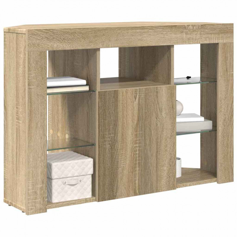 Kątowa szafka LED pod telewizor Dąb Sonoma 100x40x68cm