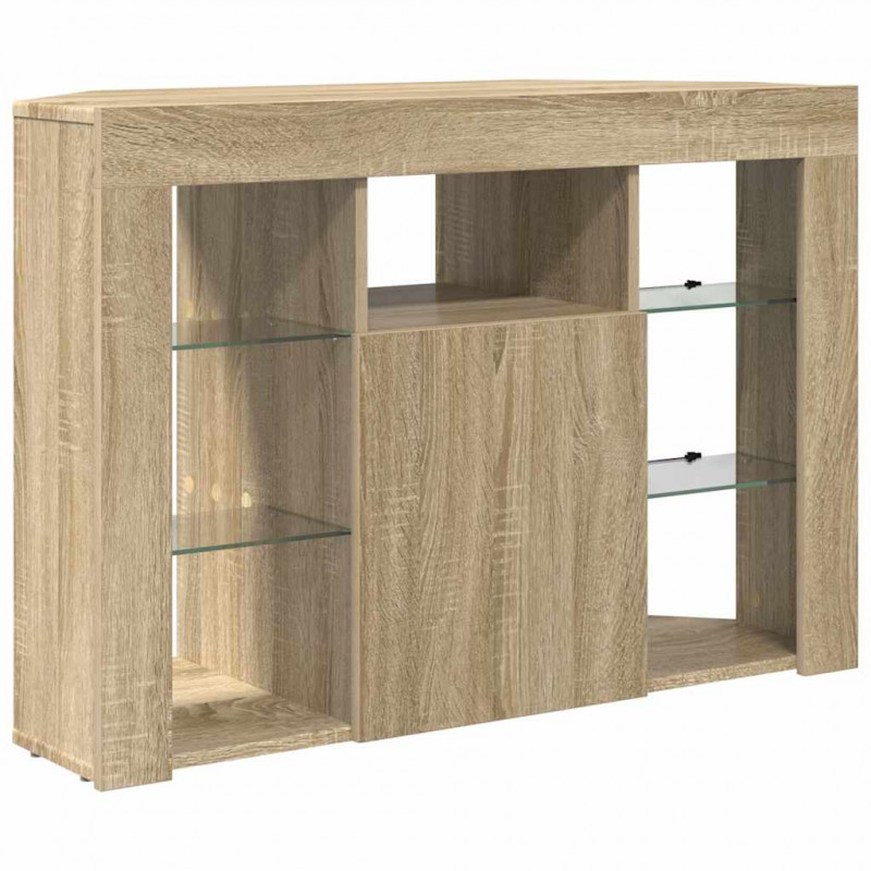 Kątowa szafka LED pod telewizor Dąb Sonoma 100x40x68cm