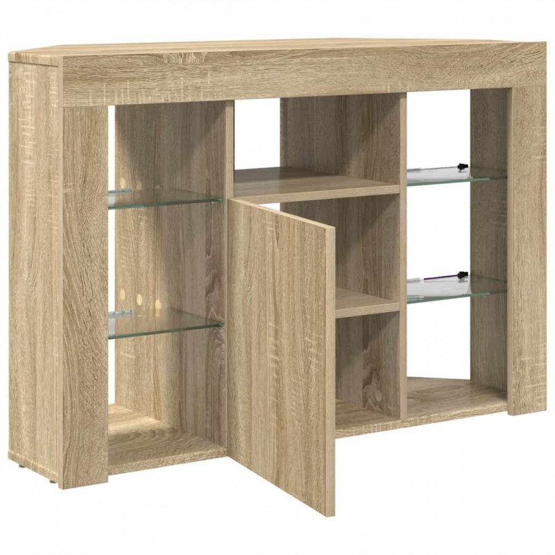 Kątowa szafka LED pod telewizor Dąb Sonoma 100x40x68cm