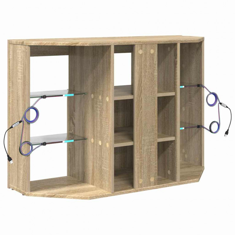 Kątowa szafka LED pod telewizor Dąb Sonoma 100x40x68cm
