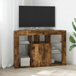 Kątowa szafka LED pod telewizor Dąb wędzony 100x40x68cm