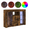 Kątowa szafka LED pod telewizor Dąb wędzony 100x40x68cm