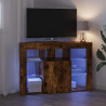 Kątowa szafka LED pod telewizor Dąb wędzony 100x40x68cm