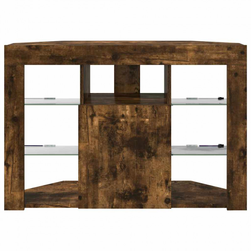 Kątowa szafka LED pod telewizor Dąb wędzony 100x40x68cm