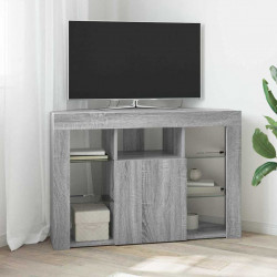Kątowa szafka LED pod telewizor Szary Sonoma 100x40x68cm