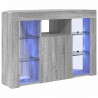 Kątowa szafka LED pod telewizor Szary Sonoma 100x40x68cm