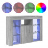 Kątowa szafka LED pod telewizor Szary Sonoma 100x40x68cm