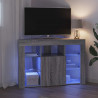 Kątowa szafka LED pod telewizor Szary Sonoma 100x40x68cm