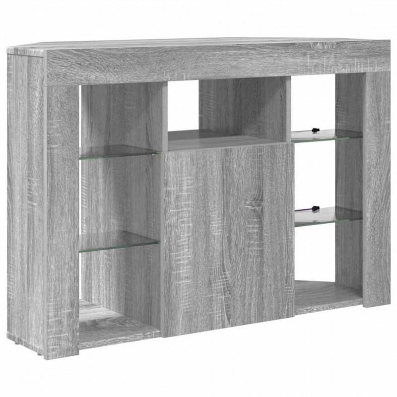 Kątowa szafka LED pod telewizor Szary Sonoma 100x40x68cm