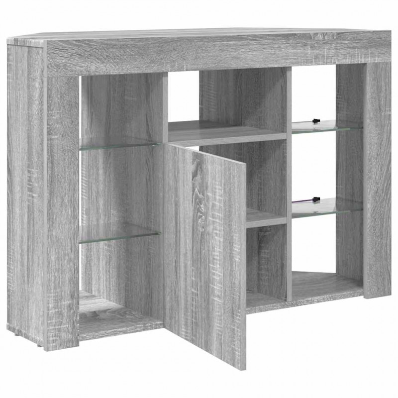 Kątowa szafka LED pod telewizor Szary Sonoma 100x40x68cm