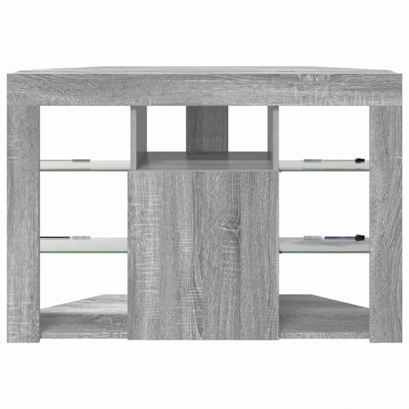 Kątowa szafka LED pod telewizor Szary Sonoma 100x40x68cm