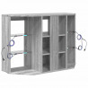 Kątowa szafka LED pod telewizor Szary Sonoma 100x40x68cm