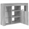 Kątowa szafka LED pod telewizor Szary Sonoma 100x40x68cm