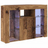 Kątowa szafka LED pod telewizor Stare drewno 100x40x68cm